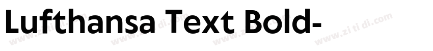 Lufthansa Text Bold字体转换